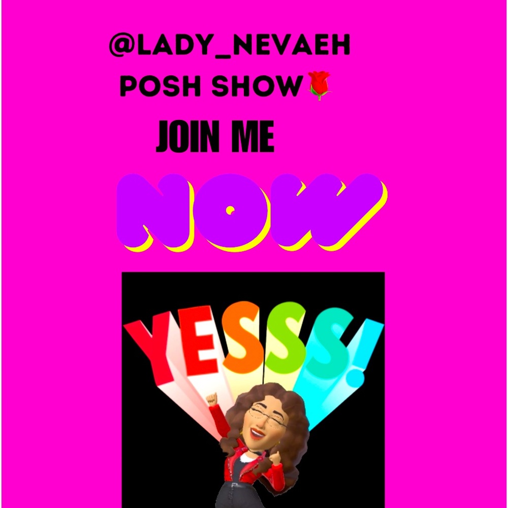 POP-UP Banner, announcing my listings & Time of my POSH SHOW💥